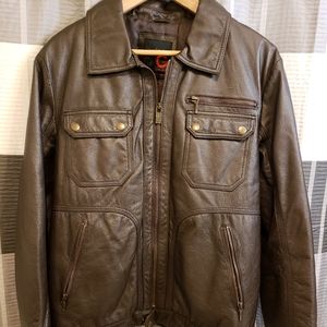 Faux leather jacket